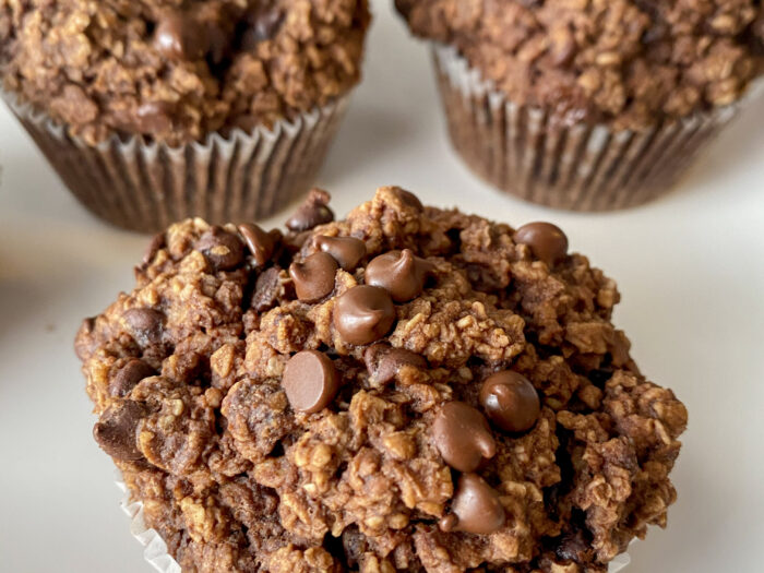 Oatmeal Brownie Muffins-image