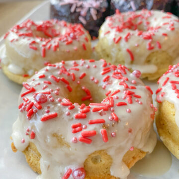 Vanilla Sprinkle Vegan Donuts