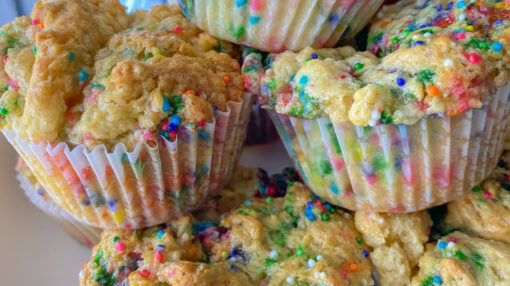 8-Ingredient Vegan Funfetti Cupcakes