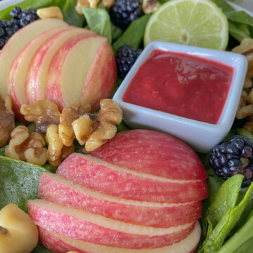 Spinach Salad with Raspberry Lime Dressing