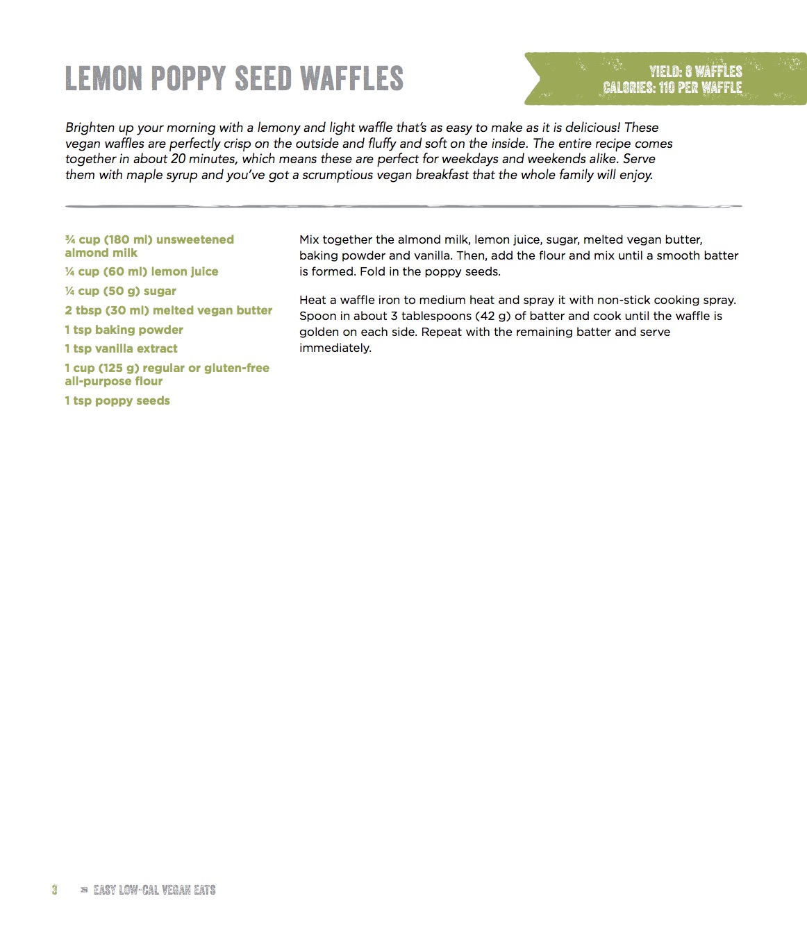 Bonus Recipes Lemon Poppy Seed Waffles Recipe
