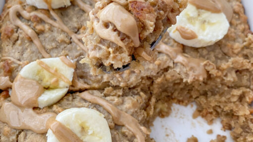 Healthy Peanut Butter Banana Breakfast Bake