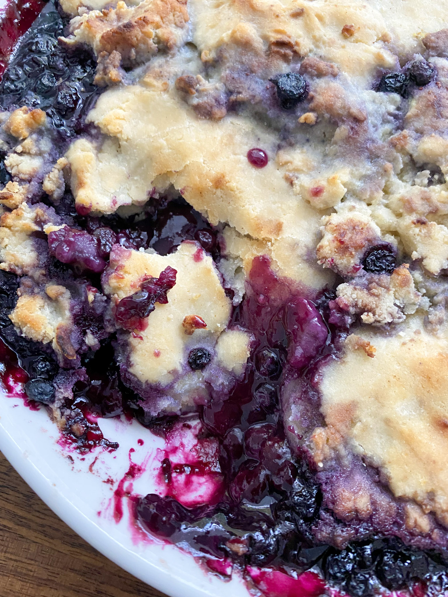 30 Minute Vegan Blueberry Cobbler