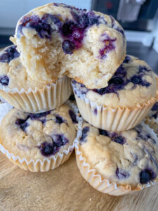 supermoist lemon blueberry muffins