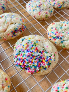 confetti sugar cookies with regular flour