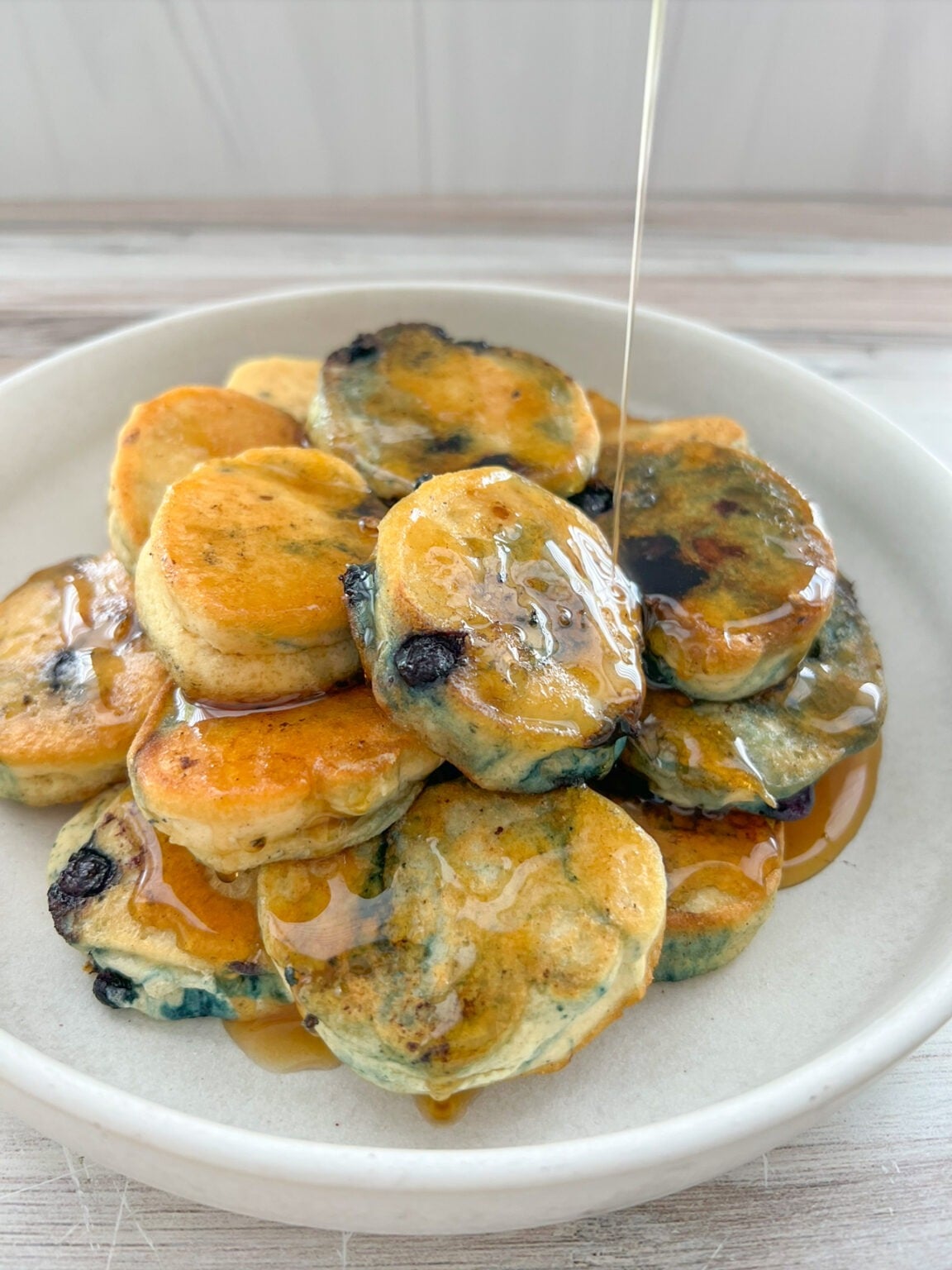 Mini Blueberry Pancakes - Peanut Butter and Jilly