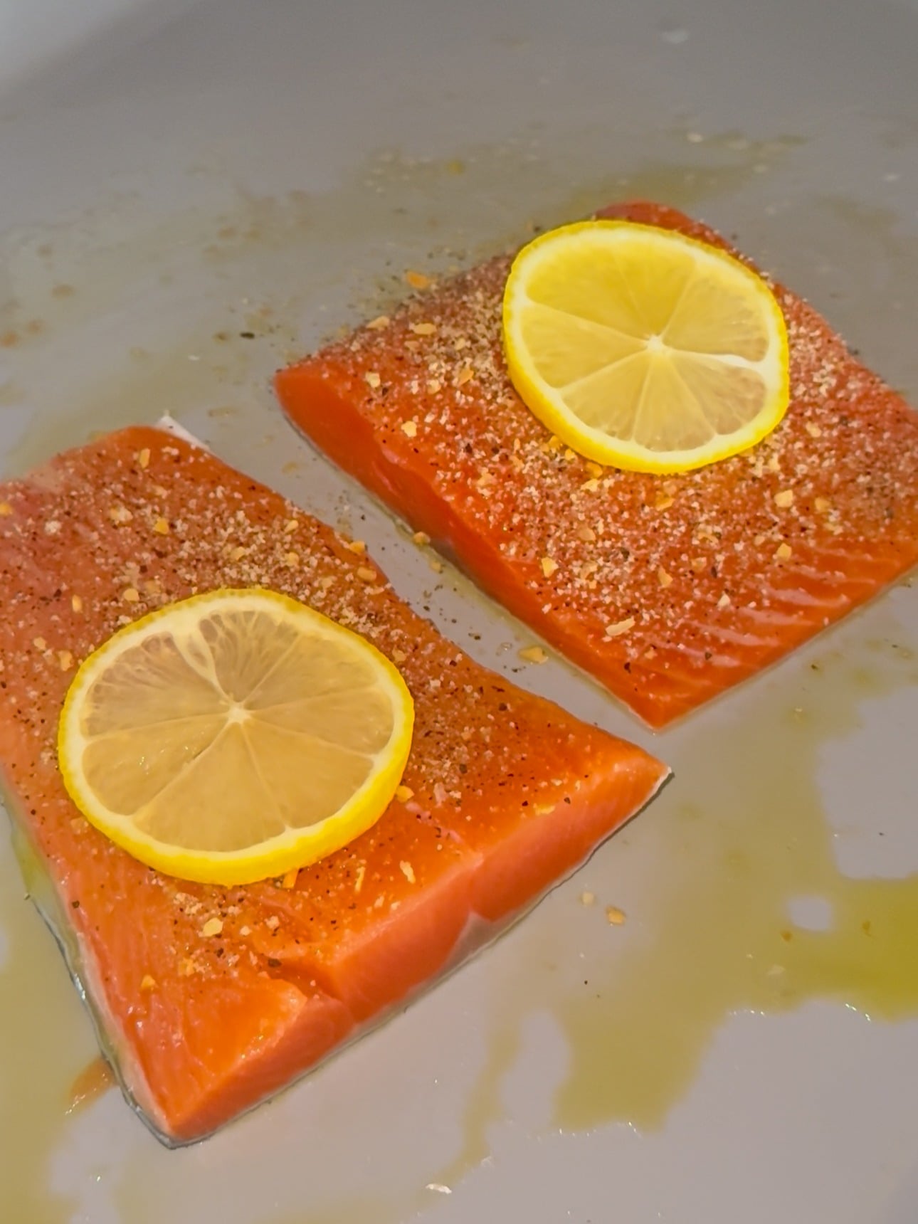 salmon unbaked