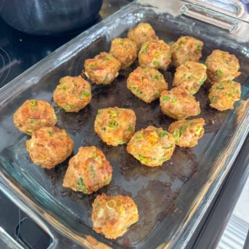 Made with lean ground turkey, breadcrumbs, green onions, and simple seasonings, this easy oven-baked turkey meatball recipe delivers tender, delicious results every time. A healthy staple you can use in endless meals.
