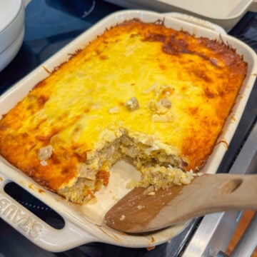 Loaded Cheesy Hash Brown Breakfast Casserole