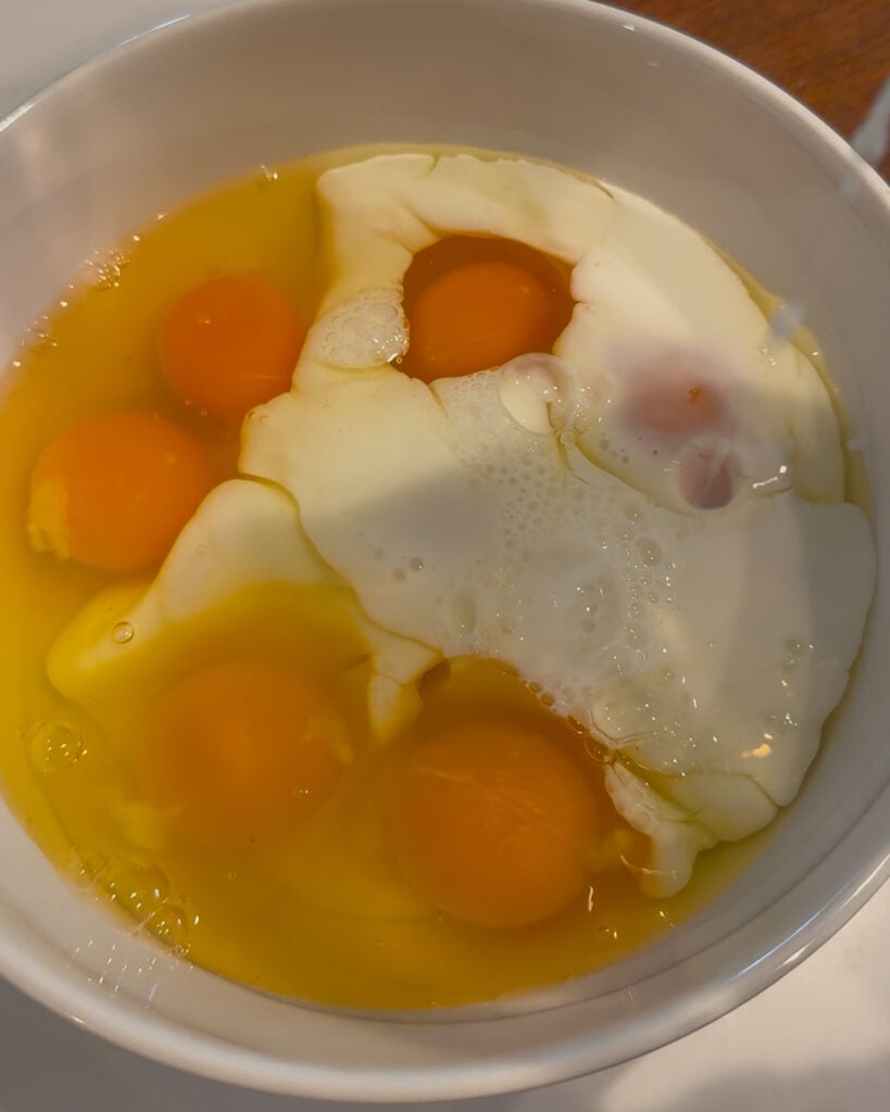 making the egg mixture